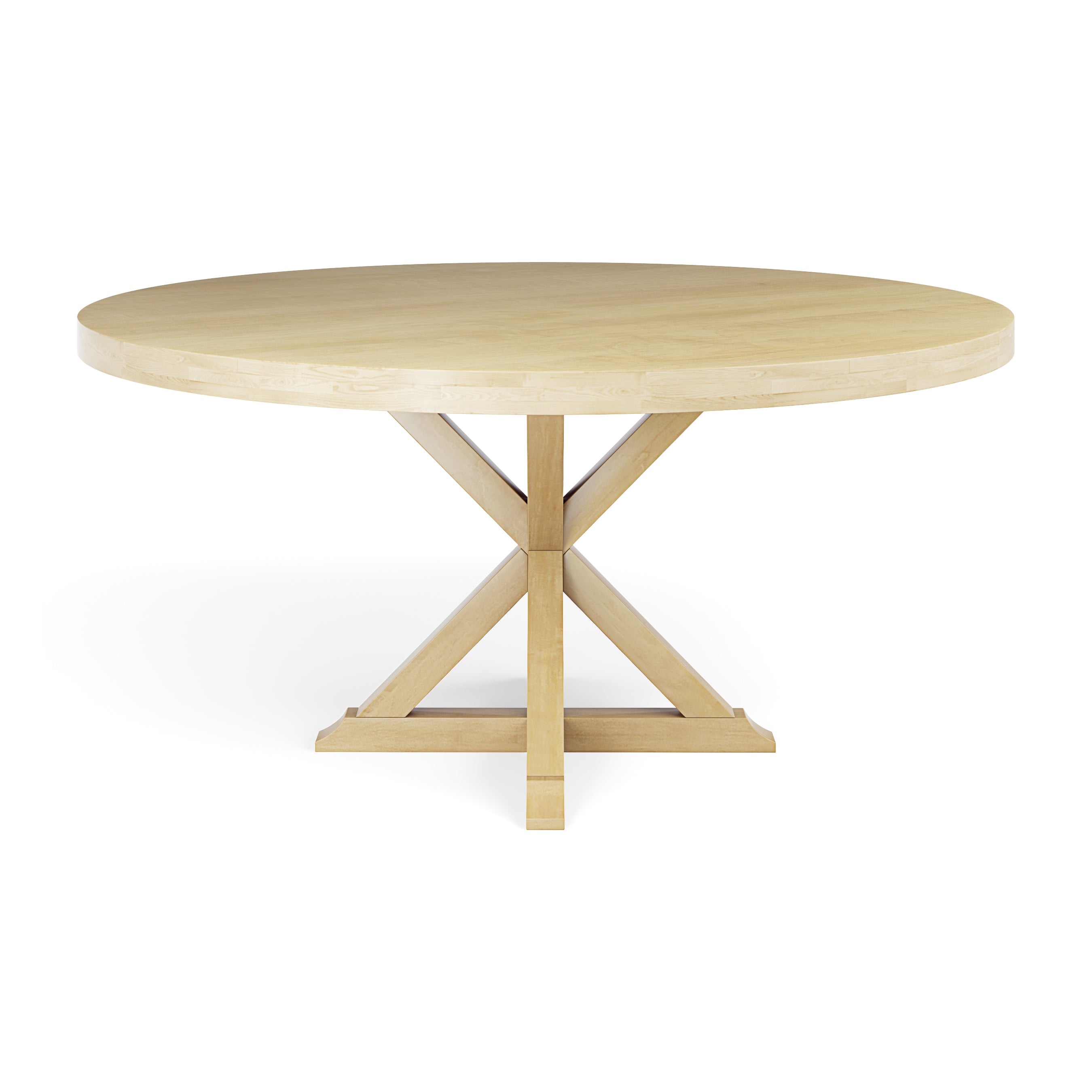 Saloom Furniture Cleo Round Dining Table Glass Top - 2Modern