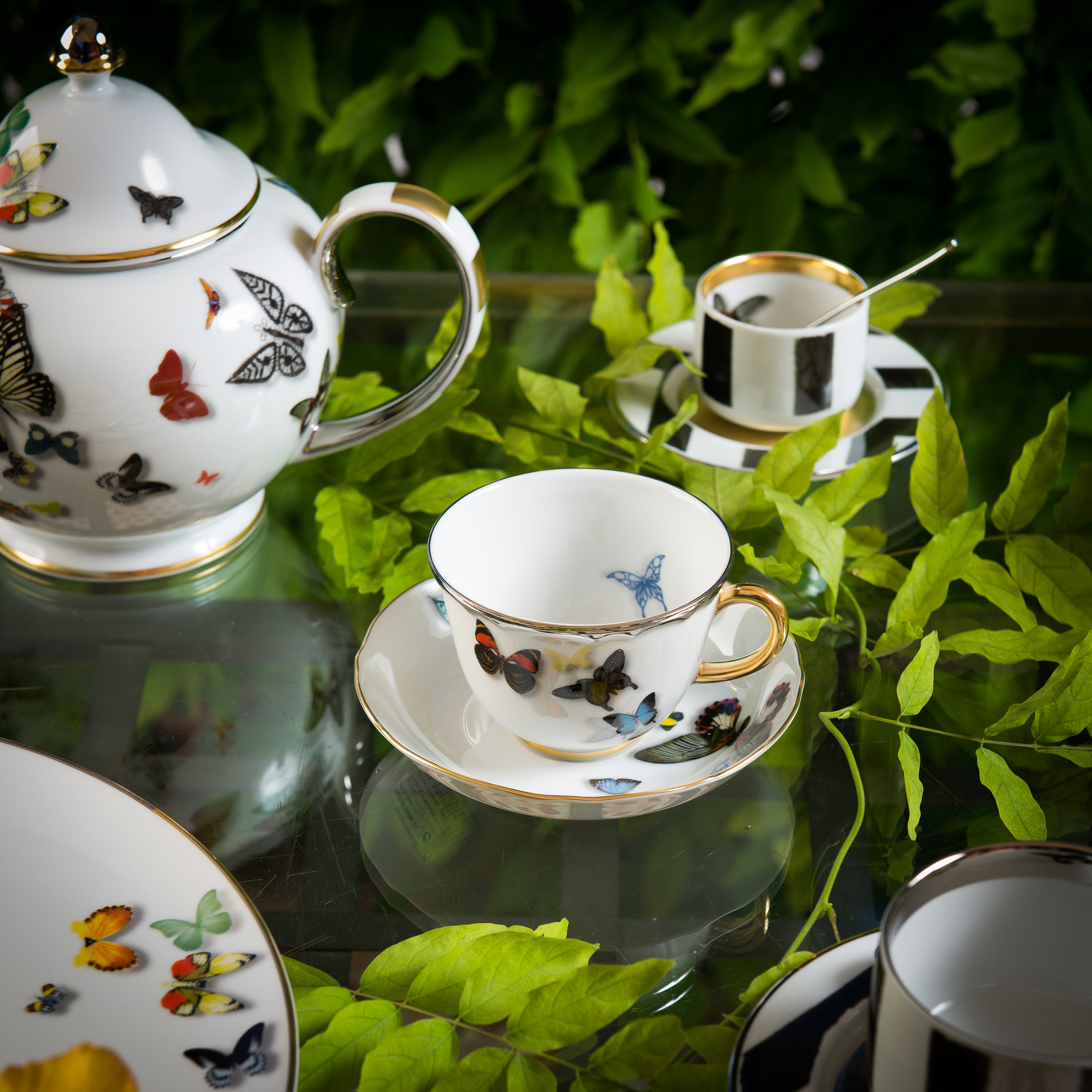 Butterfly tea set deals