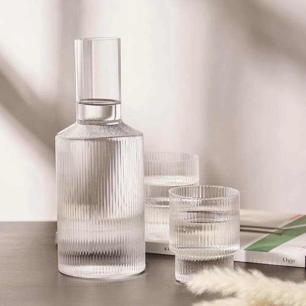 Ferm Living - Ripple Carafe Set - Small - Clear