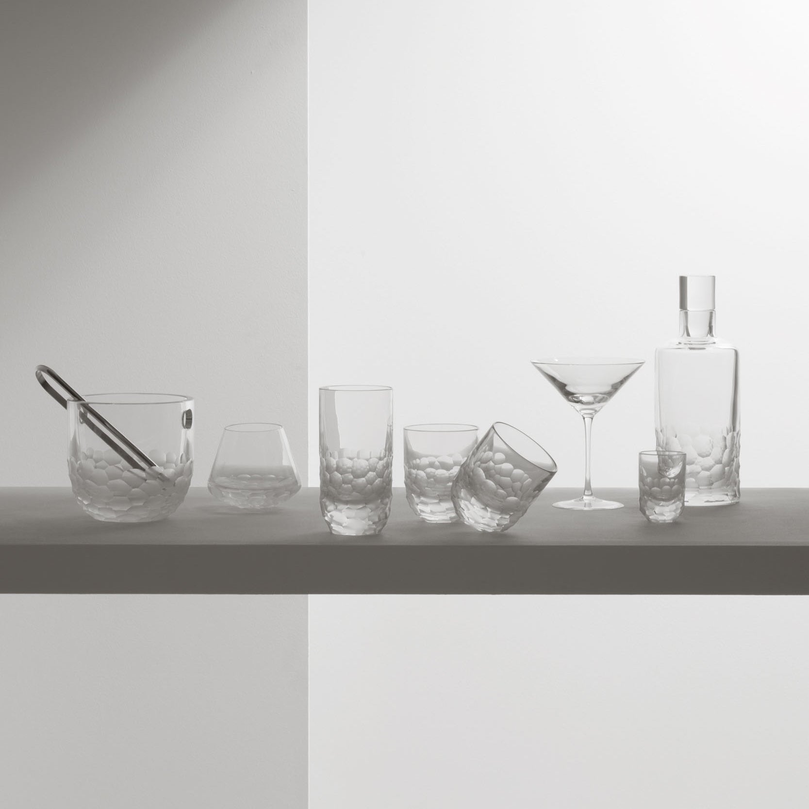 Giorgetti Crystal Stone Bar Glasses Set