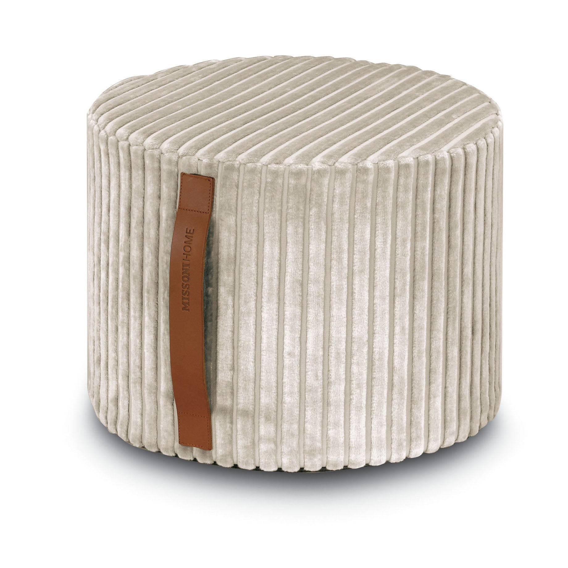 Home Gadgets Pouf in vimini marrone rotondo 66 cm 