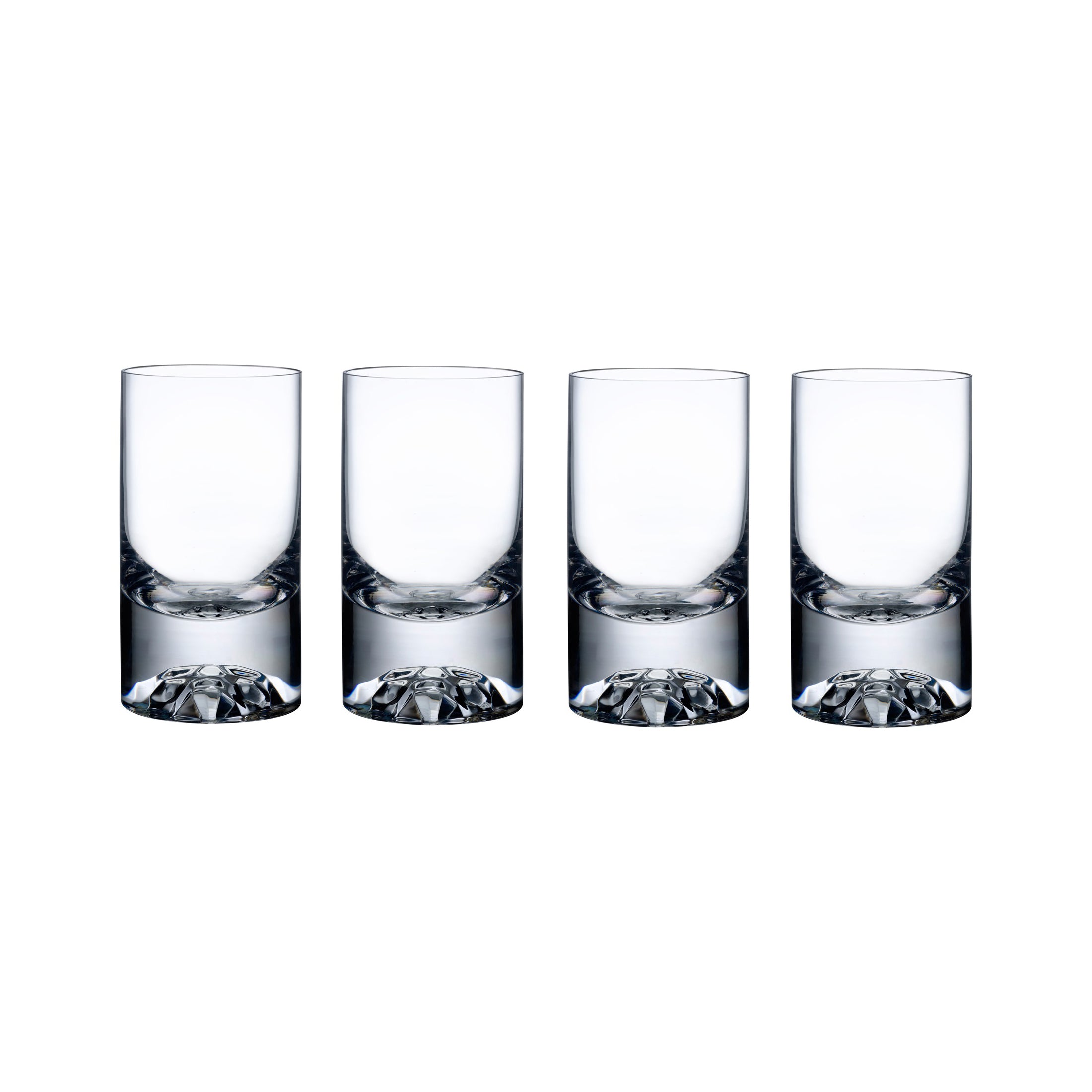 Nude Glass Set of 4 Shade High Ball Glasses