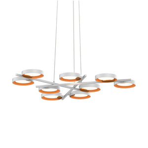 Light Guide Ring Nine Light Pendant Light