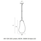 Liquid LED Pendant Light