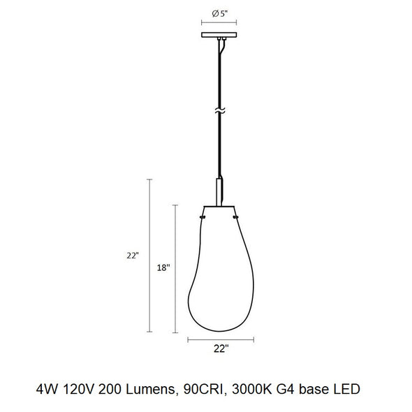 Liquid LED Pendant Light