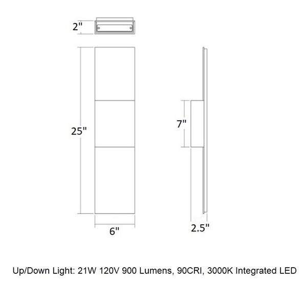 Inside Out™ Flat Box™ LED Panel Sconce