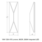 Inside Out™ Prisma™ Tall LED Sconce