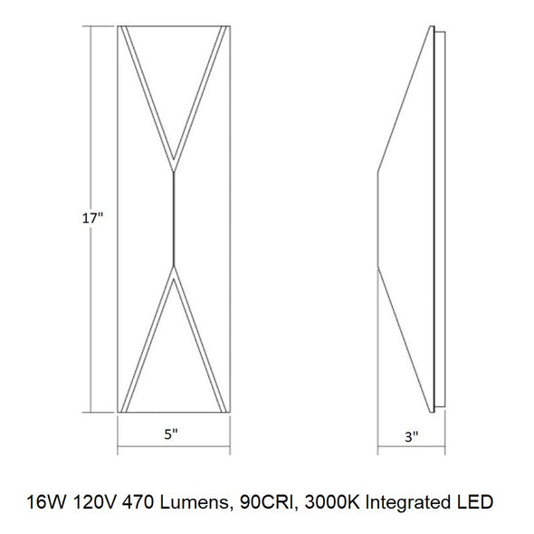 Inside Out™ Prisma™ Tall LED Sconce