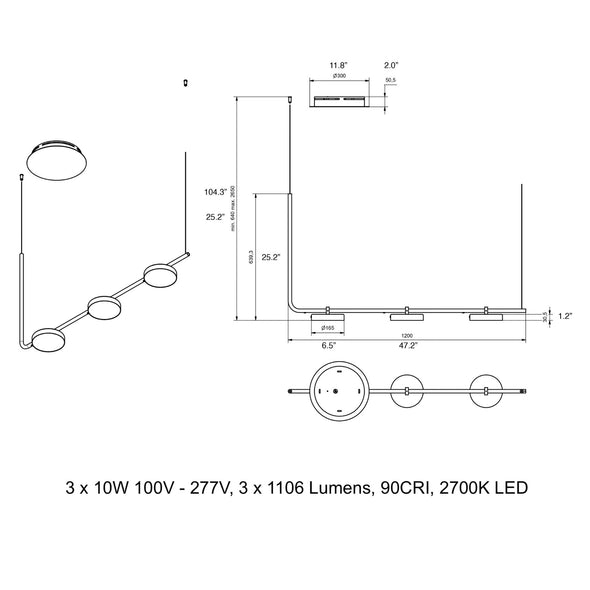 Aro Linear Pendant Light