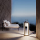 Cube Outdoor Battery Floor Lamp