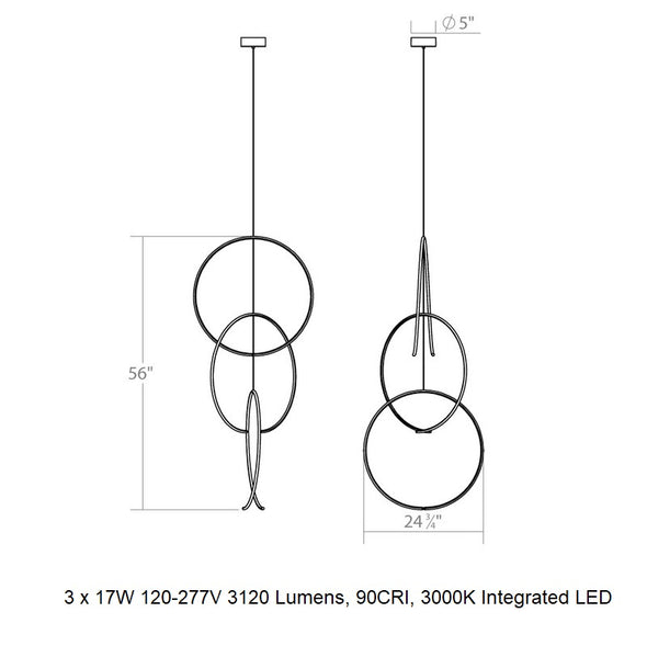 Torc LED Pendant Light