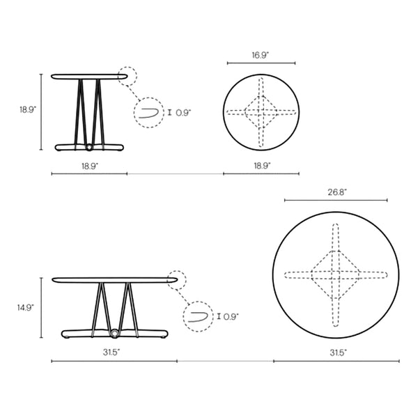 E021 Embrace Lounge/Coffee Table