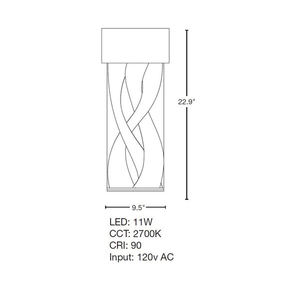 Tress Small LED Sconce