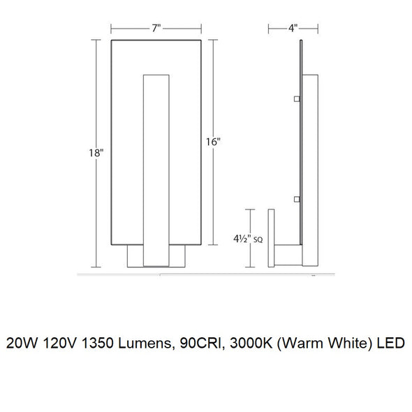 Midtown Indoor/Outdoor LED Wall Sconce