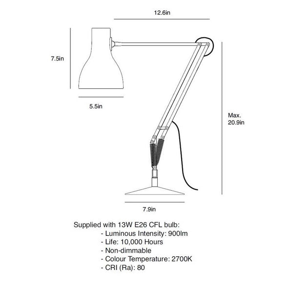 Type 75 Desk Lamp - Margaret Howell