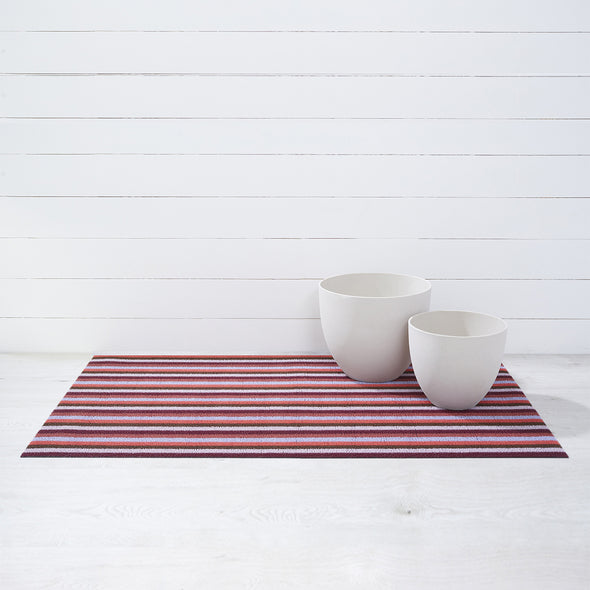 Even Stripe Shag Mat