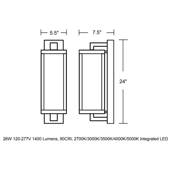 Blake LED Outdoor Wall Sconce