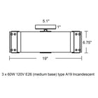 Dana Semi Flush Mount