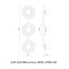 Dahlia LED Bathroom Vanity Light