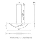 Aryas LED Linear Pendant Light