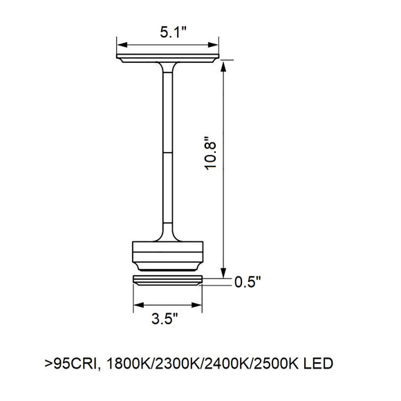 Turn Craft Portable Table Lamp