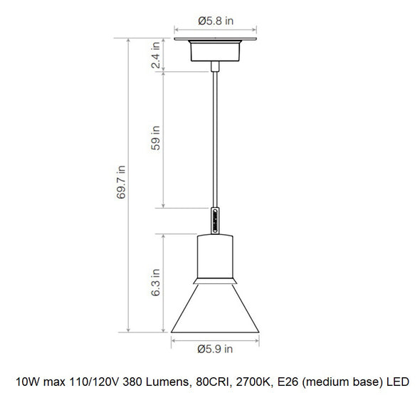 Type 80 Glass Pendant Light