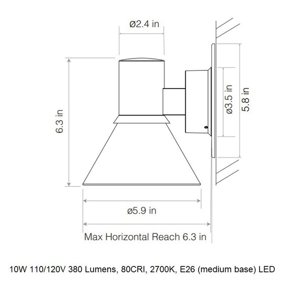 Type 80 Glass W4 Wall Light