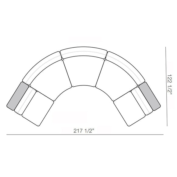 Edo E33 Curved Sofa