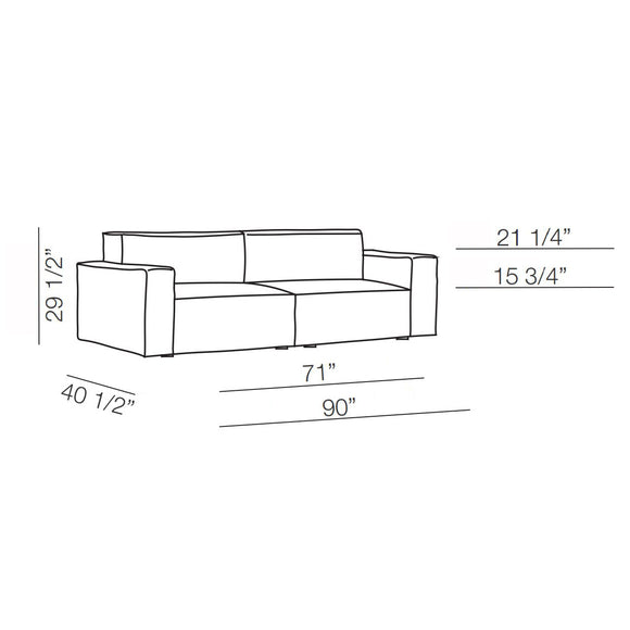 Marechiaro 2-Seater Sofa