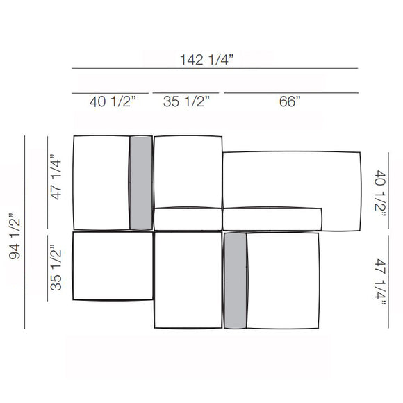 Marechiaro MH10 Composition Sofa