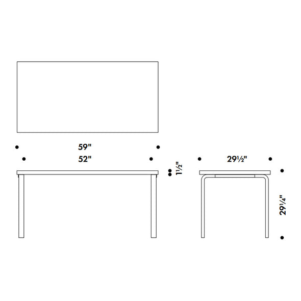 Aalto Rectangle Dining Table