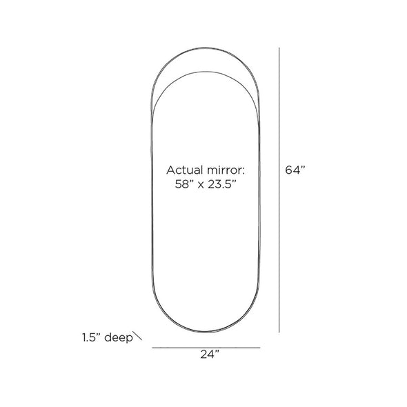 Inset Long Mirror