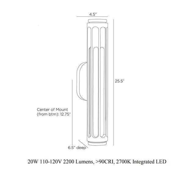 Inset Outdoor Wall Sconce