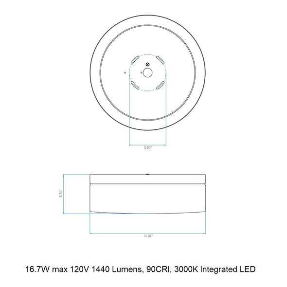 Sabina 280 Flush Mount