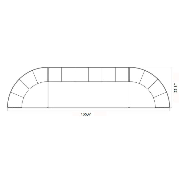 Eave Seamline 4-Seater Sofa