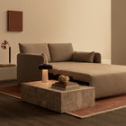 Offset 2-Seater Sofa Bed