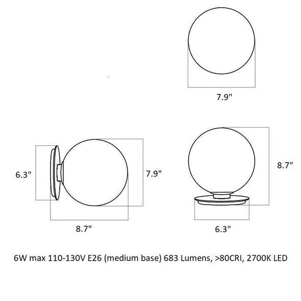 TR Bulb LED Wall/Table Lamp