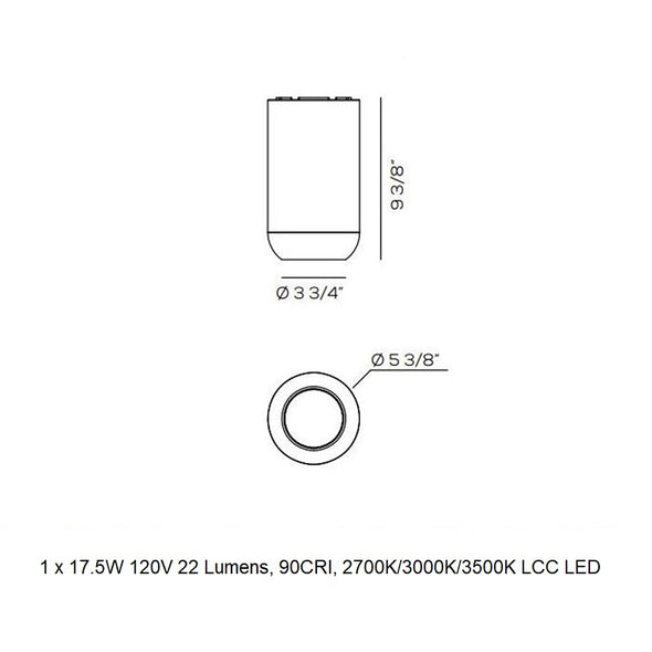 Urban Recessed Flush Mount