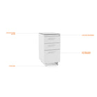 Centro 3-Drawer File Cabinet