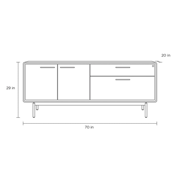 LINQ Office Storage Credenza