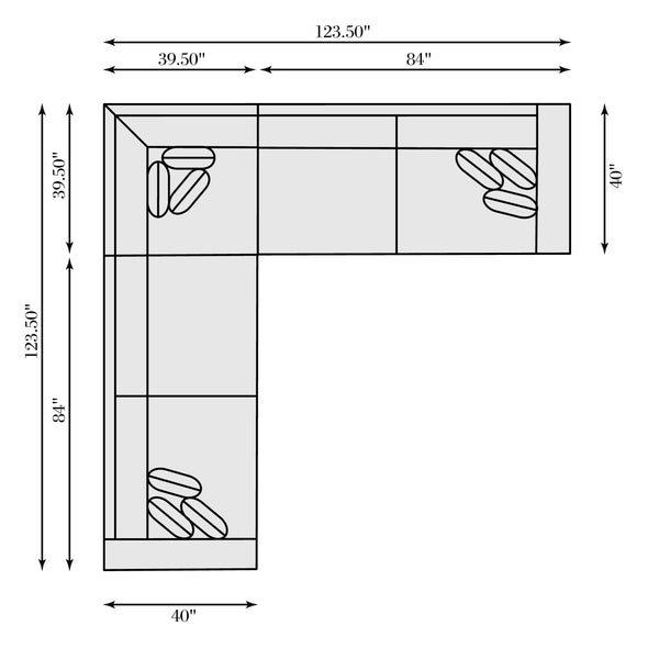 Bliss 3-Piece Sectional