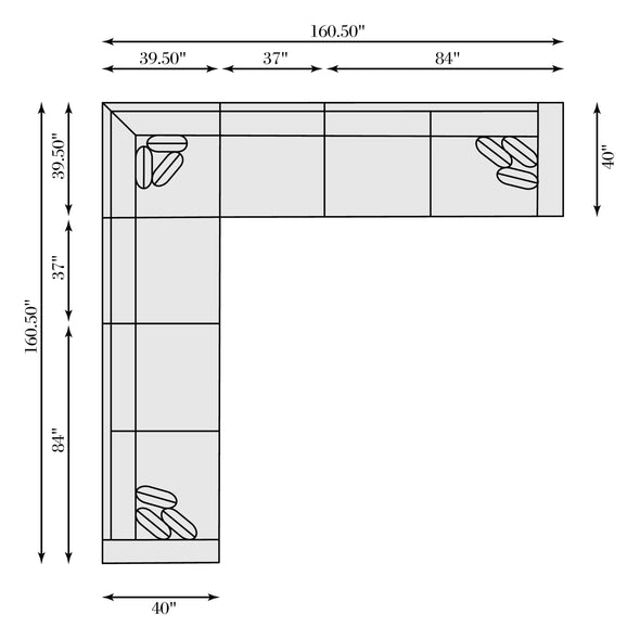 Bliss 5-Piece Sectional