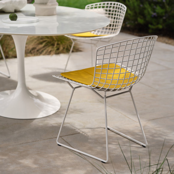 bertoia stool with back pad & seat cushion