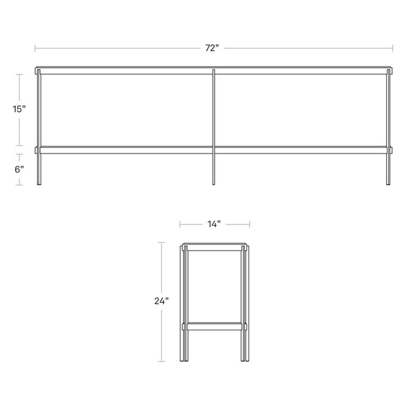 Comehither Long and Low Console Table