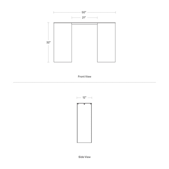 Straight Up Console Table