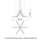 Flare Cone LED Chandelier