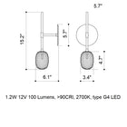 Metamorphosis LED Wall Sconce