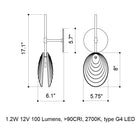 Mussels LED Wall Sconce