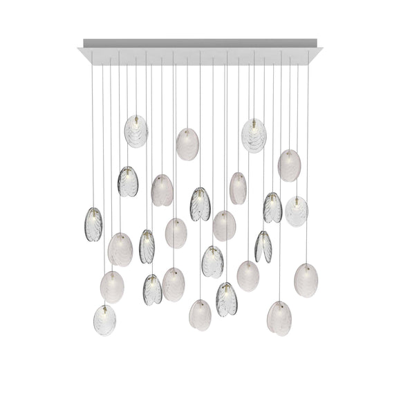 Mussels Rectangle LED Chandelier