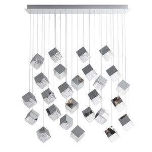 Pyrite Rectangle LED Chandelier